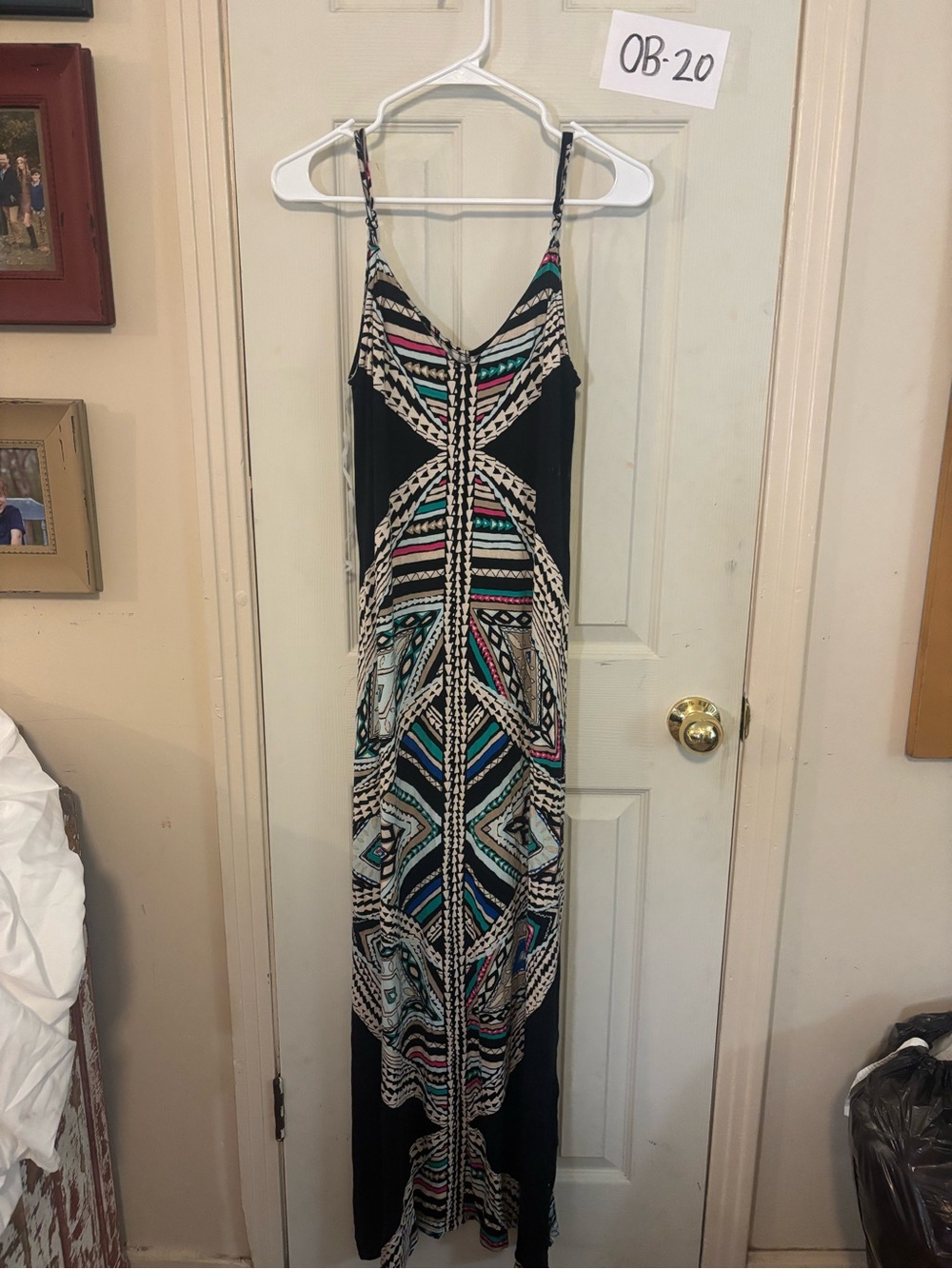 Mossimo geometric design maxi dress small